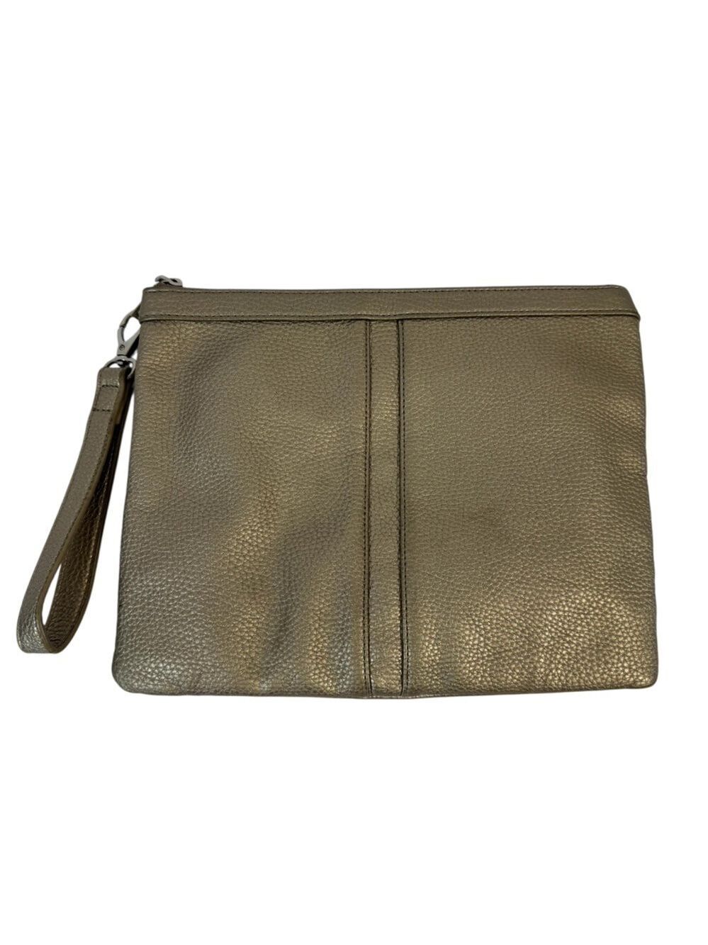Nella Bella Faux Leather Clutch Zip Closure Travel Packing Organizer Vegan VGUC
